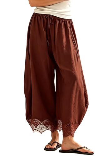 Pantalon d'été ample pour femme idéal pour vos journées en terrasse