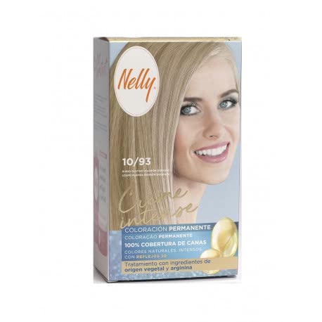 Nelly Set Tinte 10/93 Rb.Plat.Marrón Dorado para adultos, con formato práctico, solución versátil