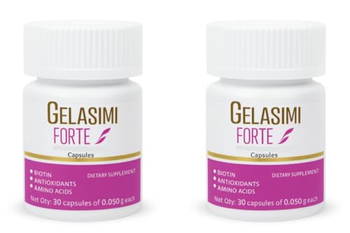 Gelasimi Forte 60 Capsules | Biotin Antioxidants & Amino Acids | Dietary Supplement | 2 Pack