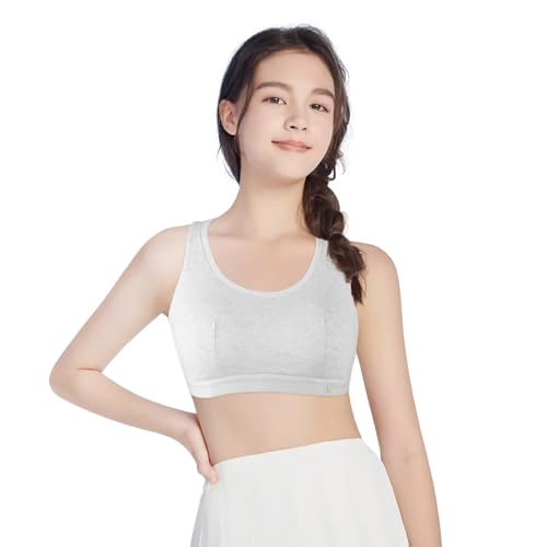 Phennie's Girls Sports Bra for Teens with Breathable Pads Soft Training Bras, Big Girls Sports Racerback Bra Comfort - 2 Pack4