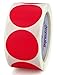 ChromaLabel 2 inch Color-Code Dot Labels | 500/Roll (Red)