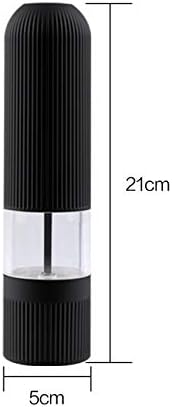 Electric Pepper Grinder, Sea Salt and Powder, Smart Household Bottle, Black