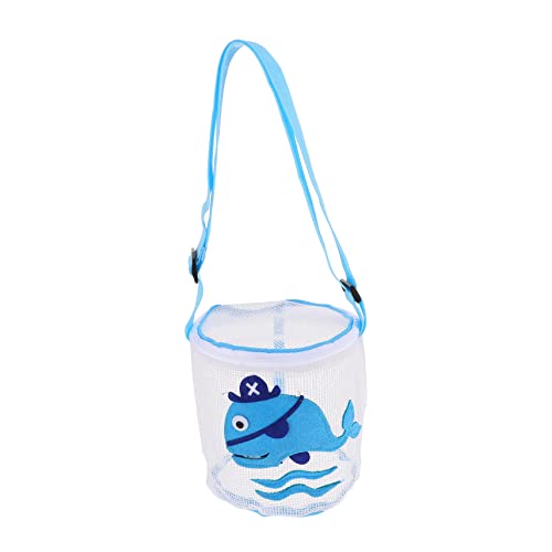 UPKOCH Borsa Da Spiaggia Per Ragazzo Ragazza Rete Con Cerniera e Tracolla Regolabile Per Collezionare Conchiglie e Giocattoli Da Ampia Capacità e Design Pratico Per Uscite Estive