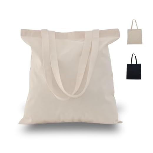 Zenloria 2 Pack Natural Canvas Cotton Tote Bags 15x16 – Heavy-Duty Reusable Canvas Totes for Crafts, Screen Printing, Painting, Events