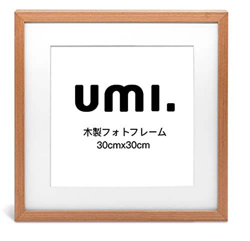 Amazonブランド 30角木製フォトフレームチーク正方形額縁 300x300 Mm パズル 油絵 風景画 書道 1 の価格比較 Heim ハイム