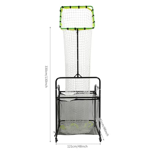 Volleyball Setter Trainer Net with Adjustable Height 5.58-11 ft and Angle 0°-90°, Volleyball Target Net, Indoor & Outdoor Practice Equipment for Serving, Passing, Spiking (Green)