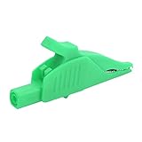 YWBL-WH Elektrische Klemme, Messing-Testklemme, Isolierte Halterung, 32 A 1000 V für Autobatterien, Einfach zu Bedienen mit PA-Abdeckung (GREEN)