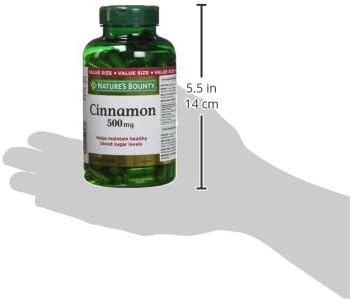 Nature's Bounty Cinnamon 500 mg, 200 Capsules (Packaging May Vary)
