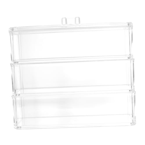 DONFAMDS 透明アクリル製デスクトップ収納ボックス 大容量段コスメティックオーガナイザー 蓋付き防塵 化粧品整理ケース ジュエリーや小物