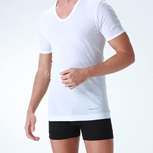 アサメリー　綿100% ロングパンツ、半袖U首シャツ　Lサイズ 6枚★さ346 アサメリー 綿100% ロングパンツ、半袖U首シャツ Lサイズ 6枚☆さ346