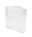 Source One Large Slotwall / Slatwall Clear Magazine Rack Brochure Holder