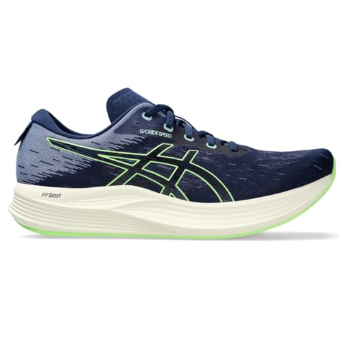 ASICS EvoRide Speed 2 Herren-Laufschuh, Blue Expanse/Illuminate Mint, 43.5 EU