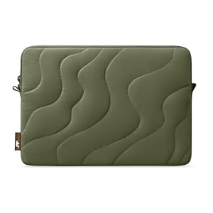 tomtoc 360 Protective Puffy Laptop Sleeve for 13-inch New MacBook Air M4/M3/M2/M1 (2025-2018) A3240 A3113 A2681 A2337, 13-inch MacBook Pro M2/M1, 13" iPad Pro M4 & Air M3/M2, Quilted Soft Puffer Bag