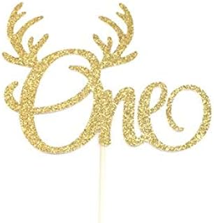 Atelier Elegance Deer One Cake Topper, Oh Deer 1st Birthday Cake Topper, Deer Baby Party, Woodland