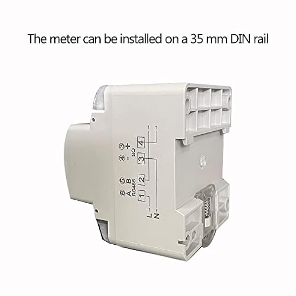 Tuya WiFi Smart Meter Timer Energiförbrukningsdetektor 100-240VAC 50-60HZ 5(60) A Din Rail