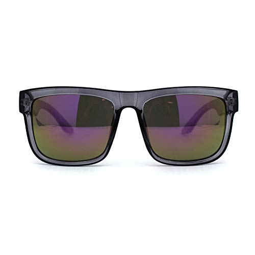 Image of Kush Mens Neon Pop Horn Rim Sport Horned Sunglasses