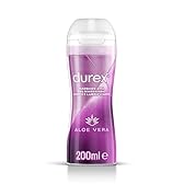 Durex Massage 2 in 1 Aloe Vera, Lubrificante Sessuale Intimo, Adatto anche per Rapporti Intimi e Massaggi, Gel Lubrificante a Base d'Acqua, Formato Convenienza, 200 ml