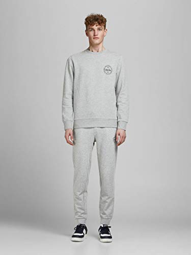 JACK & JONES Jjigordon Jjshark Sweat Pants Viy Noos Pantalon De Sport, Gris (Mélange Gris Clair Mélange Gris Clair), W (Taille du Fabricant: L) Homme - Image 6