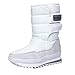 Bottes de randonnée pour femmes autocollant magique doublure chaude antidérapante ski imperméable automne hiver bottes de neige concises classiques