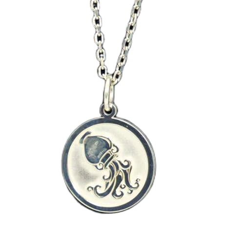 Collar de plata de ley 925 con acabado artesanal y amuleto de abeja de alta joyer&iacute;a