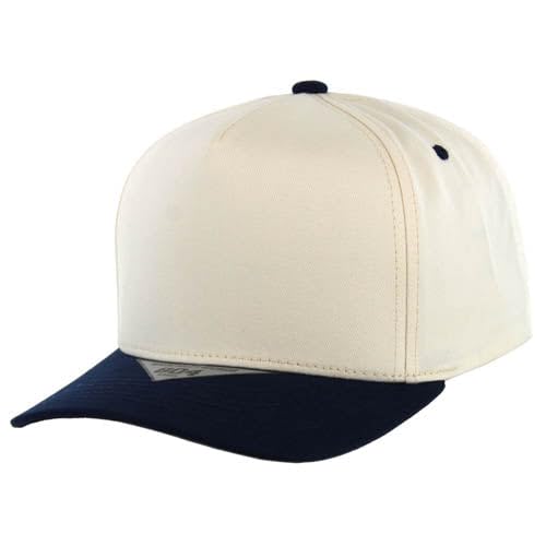 Kamel 804 Solid 5 Panel High Crown Slight Curve Trucker Baseball Cap for Unisex