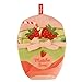 Heless Monster Styles 7523 - Doll sleeping bag in matcha design with strawberries, with loop, kawaii set for monsters size 15 cm