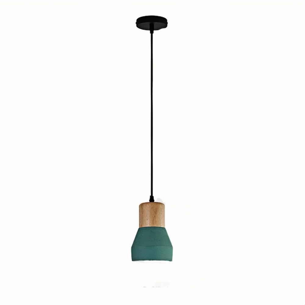 Mini Lámpara Colgante De Metal Y Madera, Lámpara Moderna para