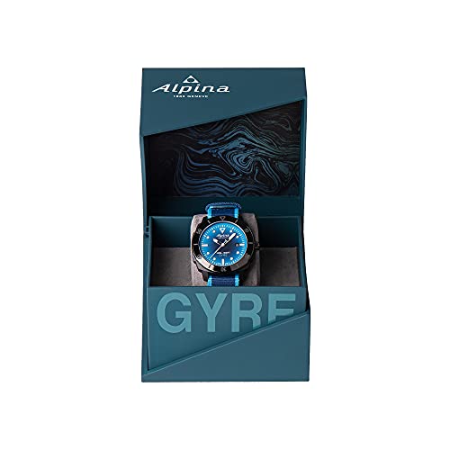 Alpina Limited Edition Seastrong Diver Gyre, Recycled Material Case and Strap, RPET, 3-Hand Date Automatic Swiss, Sapphire Crystal, Luminous Markers, 38 Hour Power Reserve4