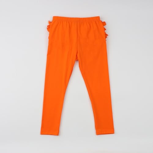 Image of HOOLCHEAN Baby Toddler and Little Girls Ruffles Buttocks Leggings Solid Color Pants