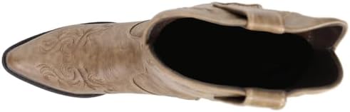 ROPER Womens Brooklyn Round Toe Dress Boots Mid Calf Low Heel 1-2" - Beige - Size 8.5 B | Image 3