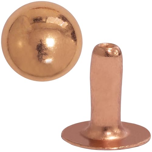 AERZETIX - C76763 - Set of 50 snaps ?12 mm of 2 pieces - color rose gold - handbag jeans wallets leather goods leather crafts