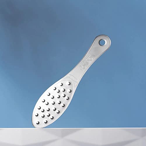 Naturally London Pedicure Foot File Callus Remover For Feet And Heels, Stainless Steel Metal For Buffing Away Dead Skin, Rough Spots, Calluses, And Dry Patches, Wet Or Dry Skincare #TOP1