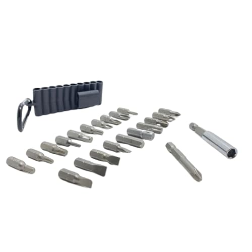 Acessorio Kit de Bits para Parafusadeira 22 Peças Ponteira Magnéticas com Mosquetão parafusar philli