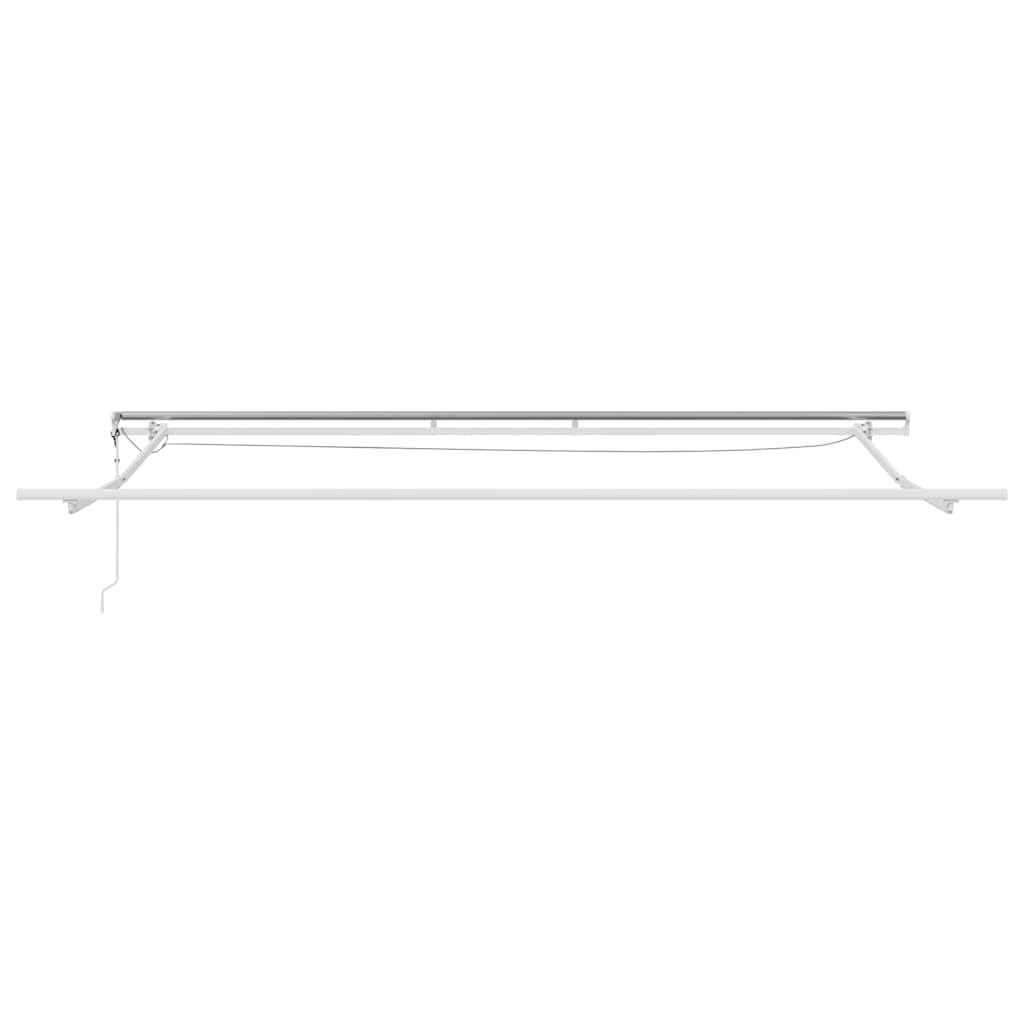 Festnight Store banne Motorisé 4X 3,5m Store banne Aluminium avec LED Intégré Auvent de Terrasse Rétractable aux UV/Vent/Eau pour Patio Balcon-Orange et marron-400 × 350 cm
