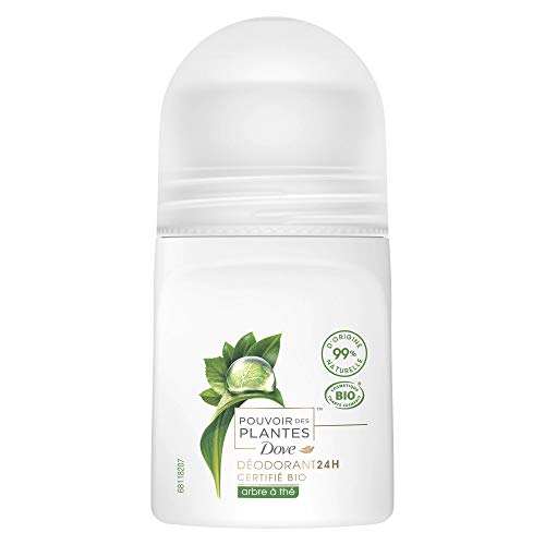 Déodorant Bille Arbre à Thé Dove Pouvoir des Plantes 50ml : protection 24h pour femme végane