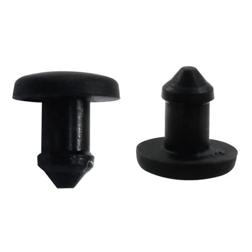 Image of 30 Pcs 2.5 mm Silicone Plugs Waterproof Stoppers, Black Round Rubber Plugs for Round Holes