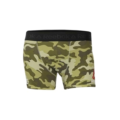 Reebok UFC Men’s Green Camo Tri-Blend Fight Boxer Brief II - Official UFC Performance Underwear