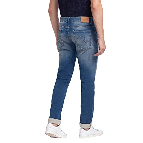 Image of Spykar Men's Slim Fit Low Rise Casual Jeans