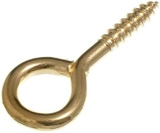 One Stop DIY 2 x SCREW IN EYE CLOSED HOOKS FIXING HANGER (No.12) 5.5MM x 55MM EB NEW