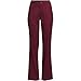 Lands' End Women's High Rise Chino Utility Straight Leg Pants 12 Rich Burgundy
