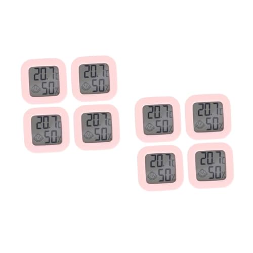 Supvox 2 Sätze Temperatur Und Feuchtigkeitsmessgerät Innenfeuchtigkeits Und Temperaturmonitor Raumhygrometer Raummessgerät Mini Monitor Gefrierschrank Kleines Hygrometer Abs 4 Stück * 2