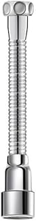 Extensor de grifo de acero inoxidable con aireador giratorio de 360 grados, boquilla antisalpicaduras, ahorro de agua flexible y flexible para lavabos profundos en cocinas, baños (13 cm)