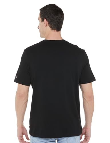 Image of Levi's Men's Cotton Regular Black Graphic Regular T-Shirt