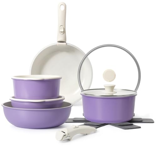 SODAY 15Pcs Pots and Pans Set Non Stick, Cookware Sets