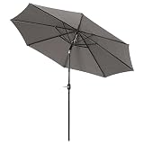 MEDIDAS TOTALES: Ø295x250 cm (DxAL). Diámetro del mástil: Ø3,8 cm. NOTA: La base de la sombrilla NO está incluida