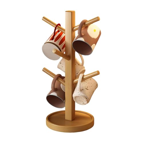 Soporte organizador de tazas compacto con 6 ganchos, árbol para café, restaurante, hotel, sala de estar, , boda
