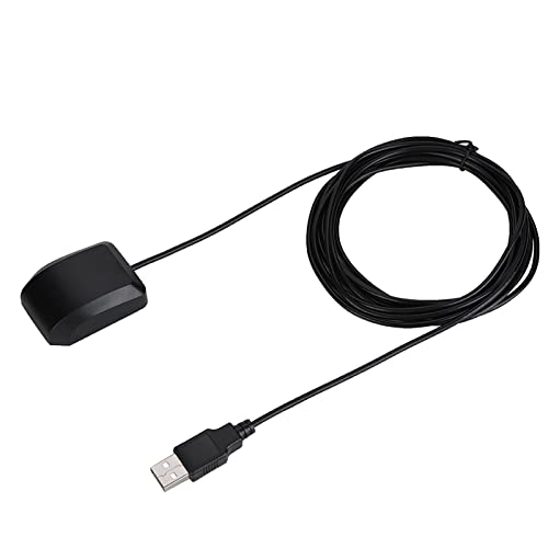 Keenso Car GPS GLONASS Antenna Strong Signal Receiver for Improved Positioning Accuracy, Easy Install for Any Metal, Cable, Compact Lightweight Design, Suitable for GPS Navigation Systems