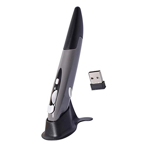 Homyl 2.4Ghz Wireless Pen Mouse Mouse USB Receptor Ajustável 800/1200 / 1600DPI - cinzento