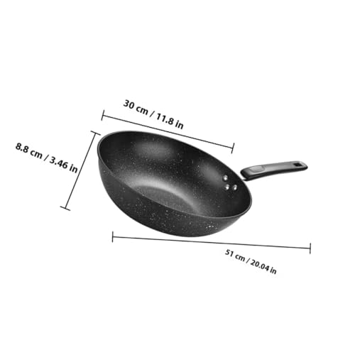 Wok de Piedra Maifan Antiadherente 30cm BESPORTBLE miniatura 2