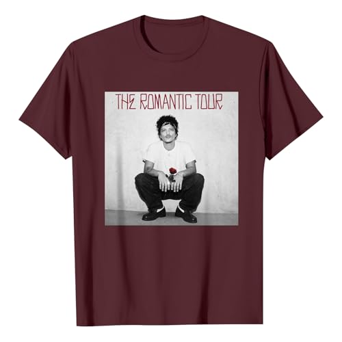 T-Shirt Bruno Unisexe Tournée Mondiale Produits Dérivés Bruno T-Shirts De Concert Y2k Shirt Vintage De Soutien Aux Concerts Haut Streetwear Pour Les Fans 05-Marron M – vue 4